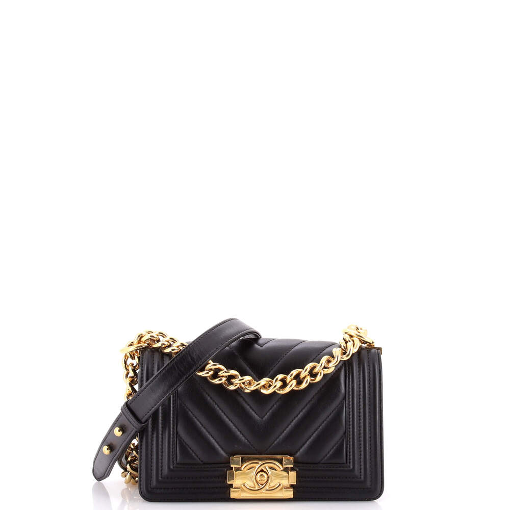 Chanel Boy Flap Bag Chevron Calfskin #303906C49B